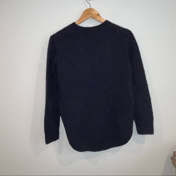 And other stories navy blue knit alpaca wool blend sweater size xsmall - Picture 6 of 6